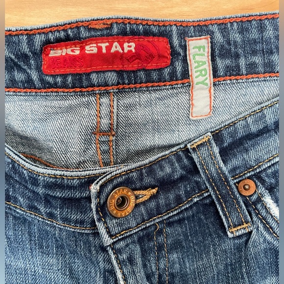 Big Star Women's Flare Jeans in Blue - Picture 3 of 4